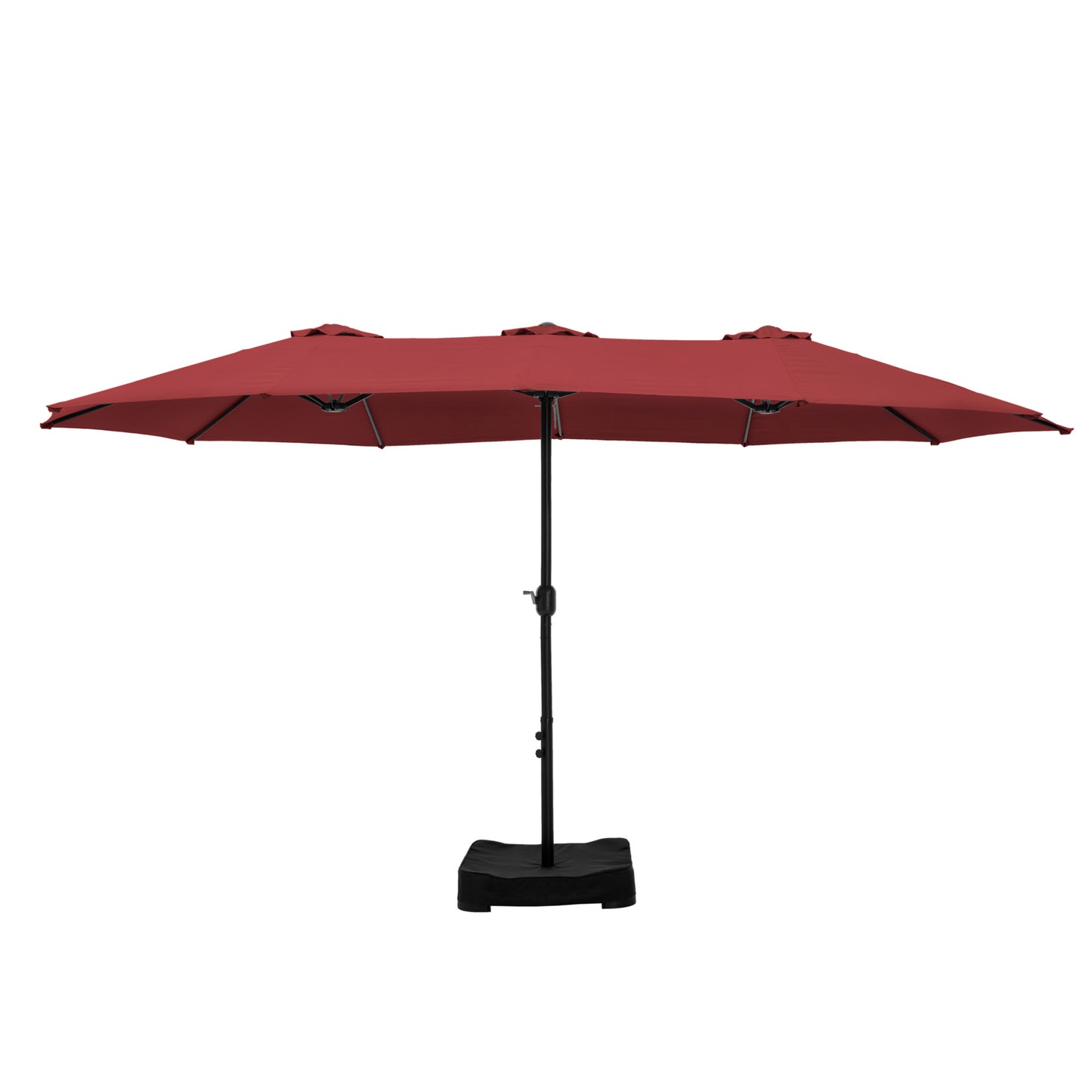 Captiva Designs 9'x15' Rectangular Outdoor Market Umbrella with Crank Handle