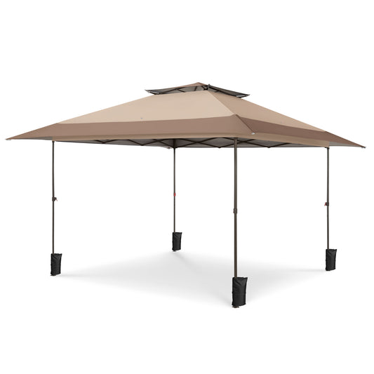 Captiva Designs 13’ x 13’ Pop-Up Canopy Tent - Instant Outdoor Shade with Easy One-Person Setup