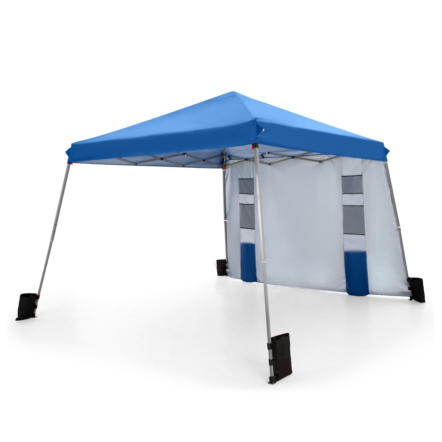 Captiva Designs 12’ x 12’ Slant Leg UV Block Sun Shade Canopy with Hardware Kits - Perfect for Outdoor Events