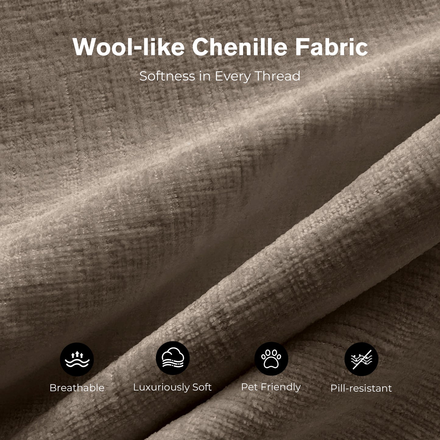 Captiva Designs Oversized Deep Seat Armchair, 1-Seater Upholstered Accent Chair, Comfy Corduroy Reading Chair