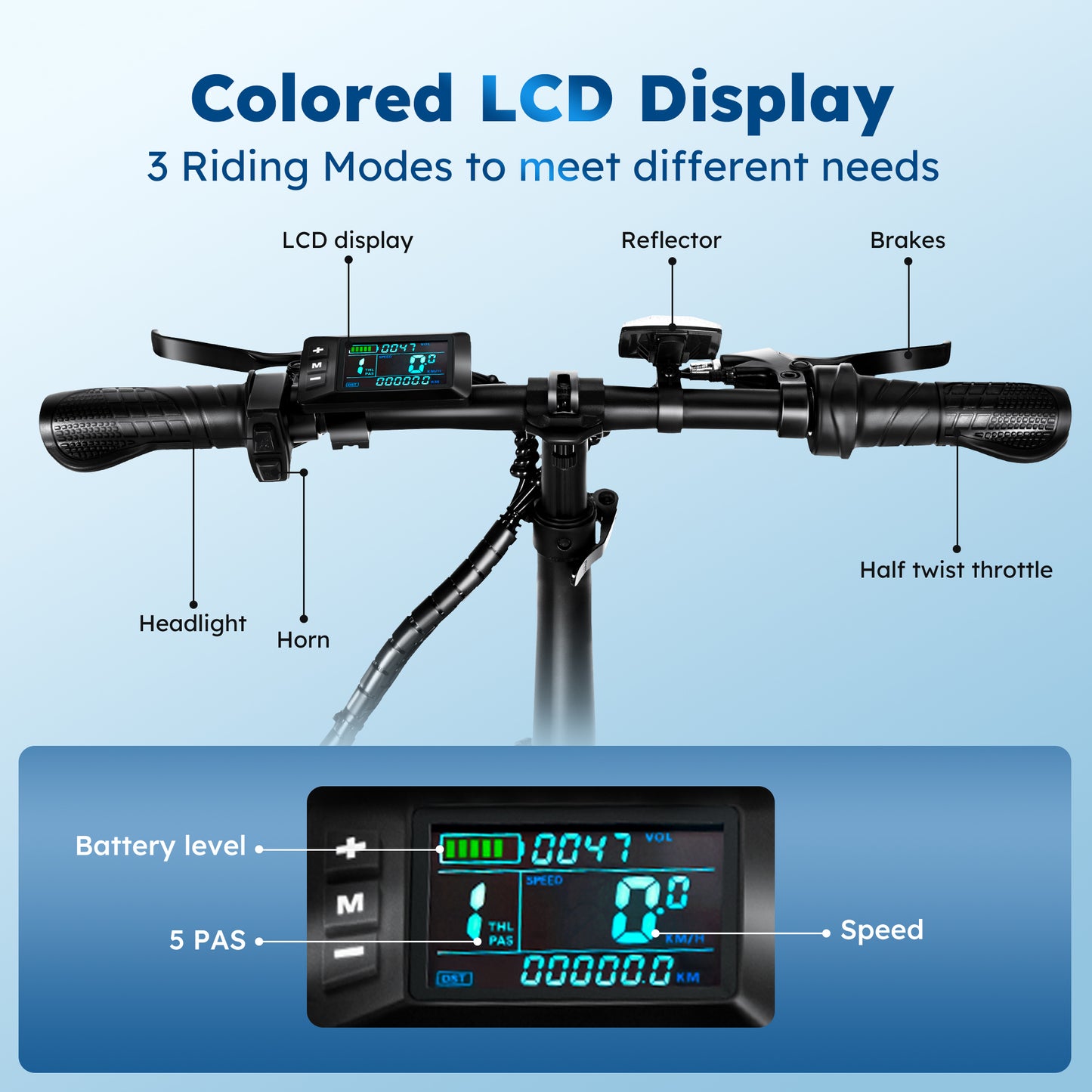 Captiva Designs Folding Bike for Adults, 20" Fat Tire bike, Up to 28Mph & 50 Miles, Bicycle for Commuting, Beach, Snow, Mountain