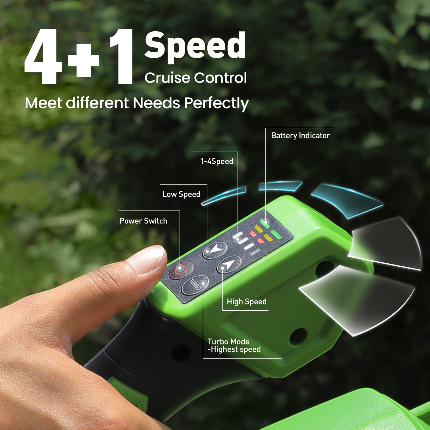 Captiva Designs Cordless Leaf Blower, 620CFM Brushless Electric Blower with Charger, 4-Speed Turbo for Lawn & Yard