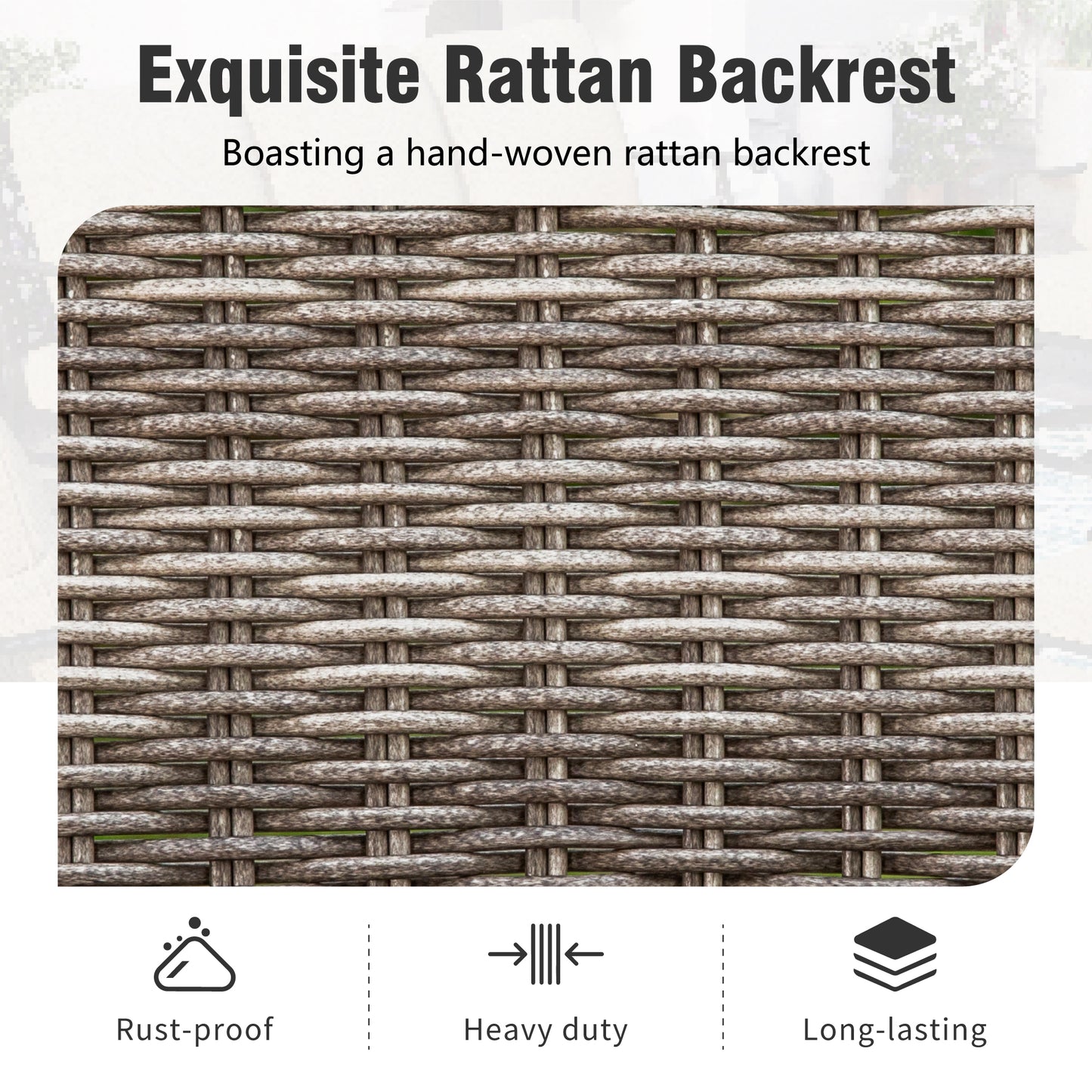 Captiva Designs 7pc Outdoor Patio Slatted Top Rectangle Metal Bar Table & Steel Swivel Bar Stools