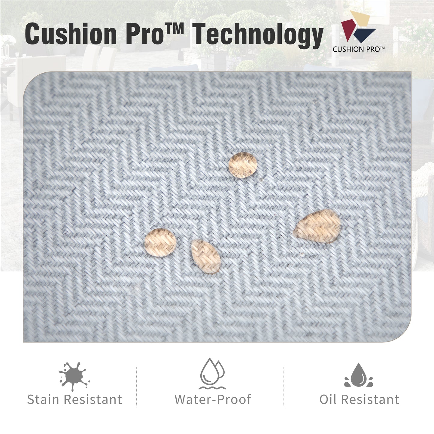 Captiva Designs Luxury Wicker Patio Conversation Sofa Set with Curved Armrests with Cushions