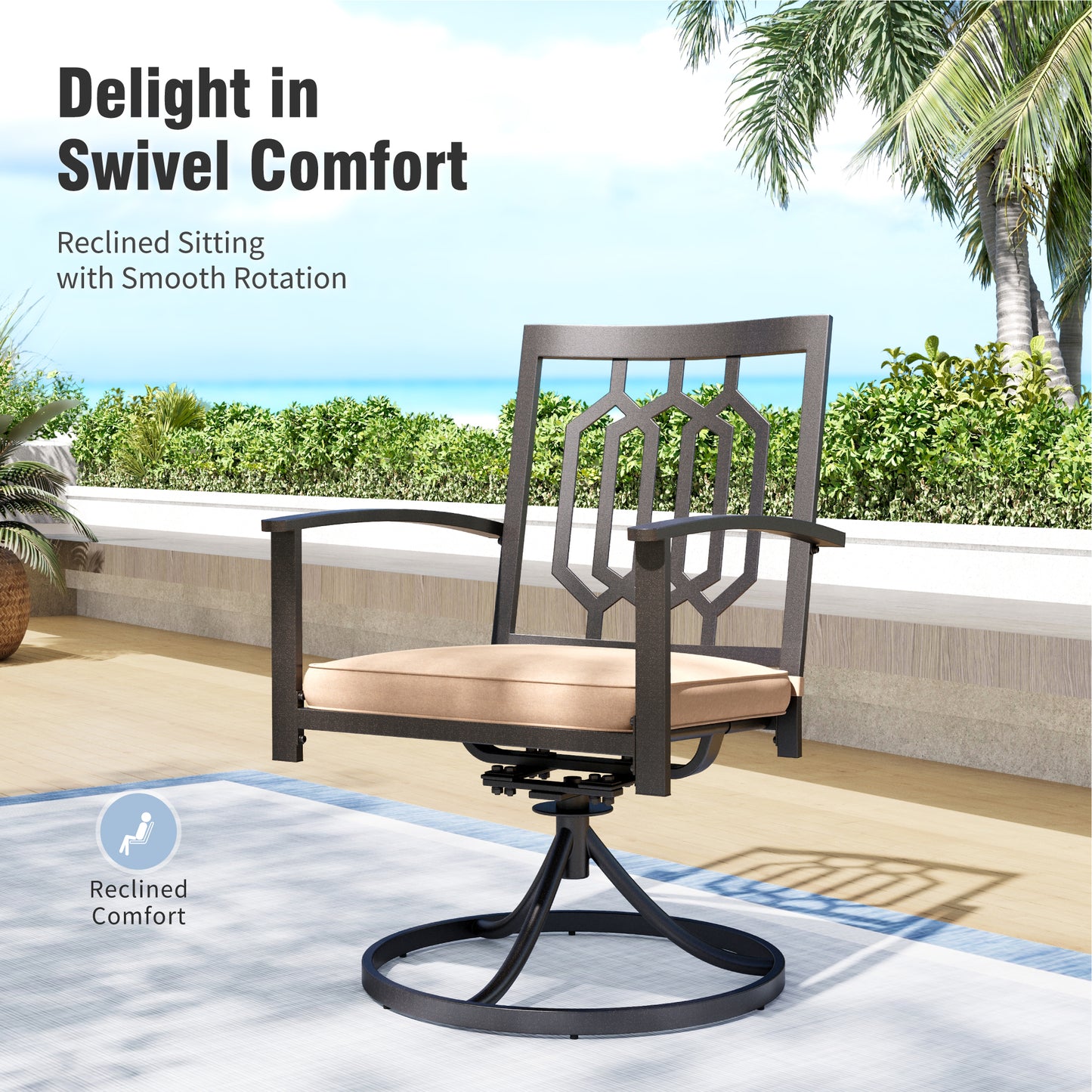 Captiva Designs 9 件套宽敞板顶矩形金属桌和钢制可叠放椅子，带靶心图案