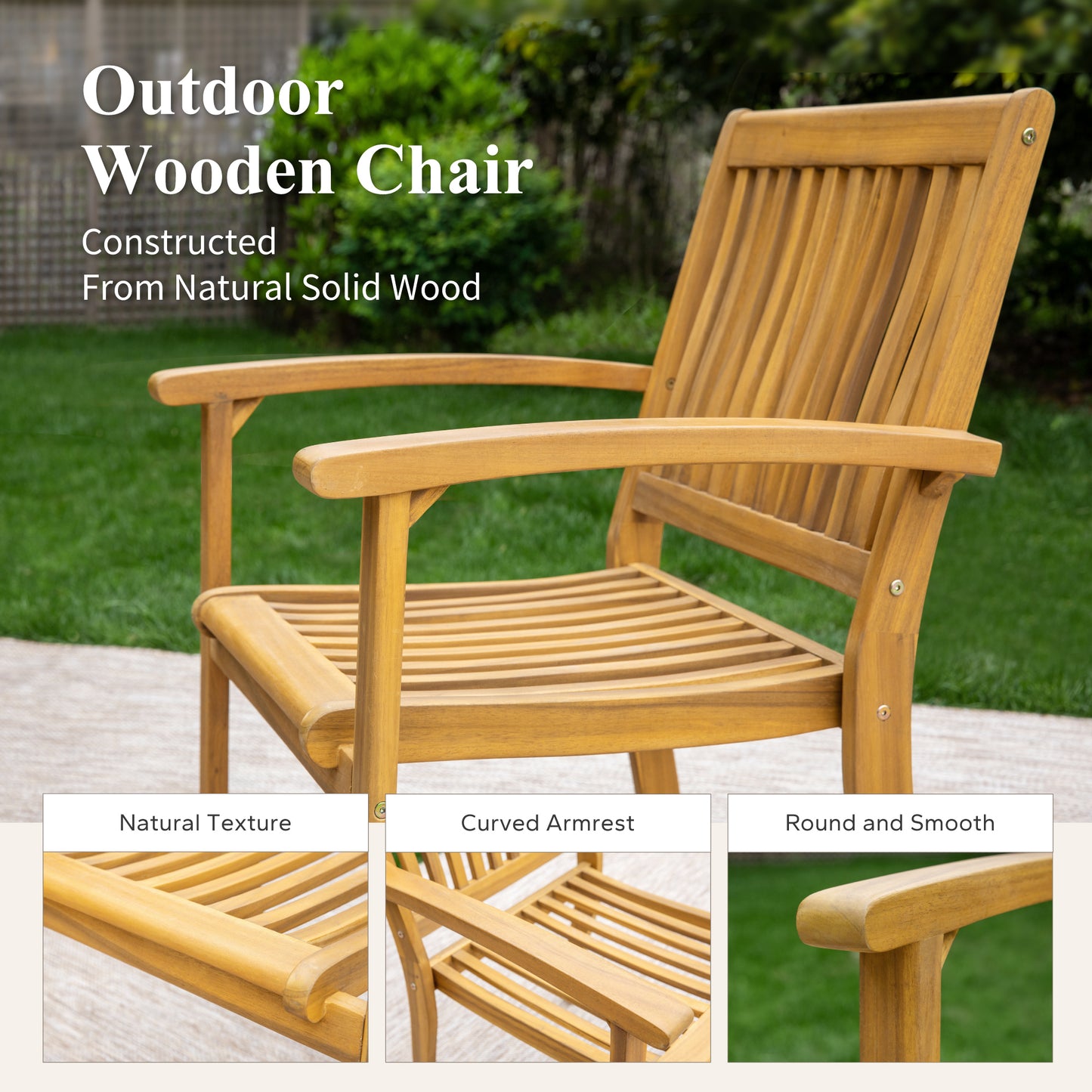 Captiva Designs 9 件套相思木露台家具套装，带可扩展桌子和软垫椅子