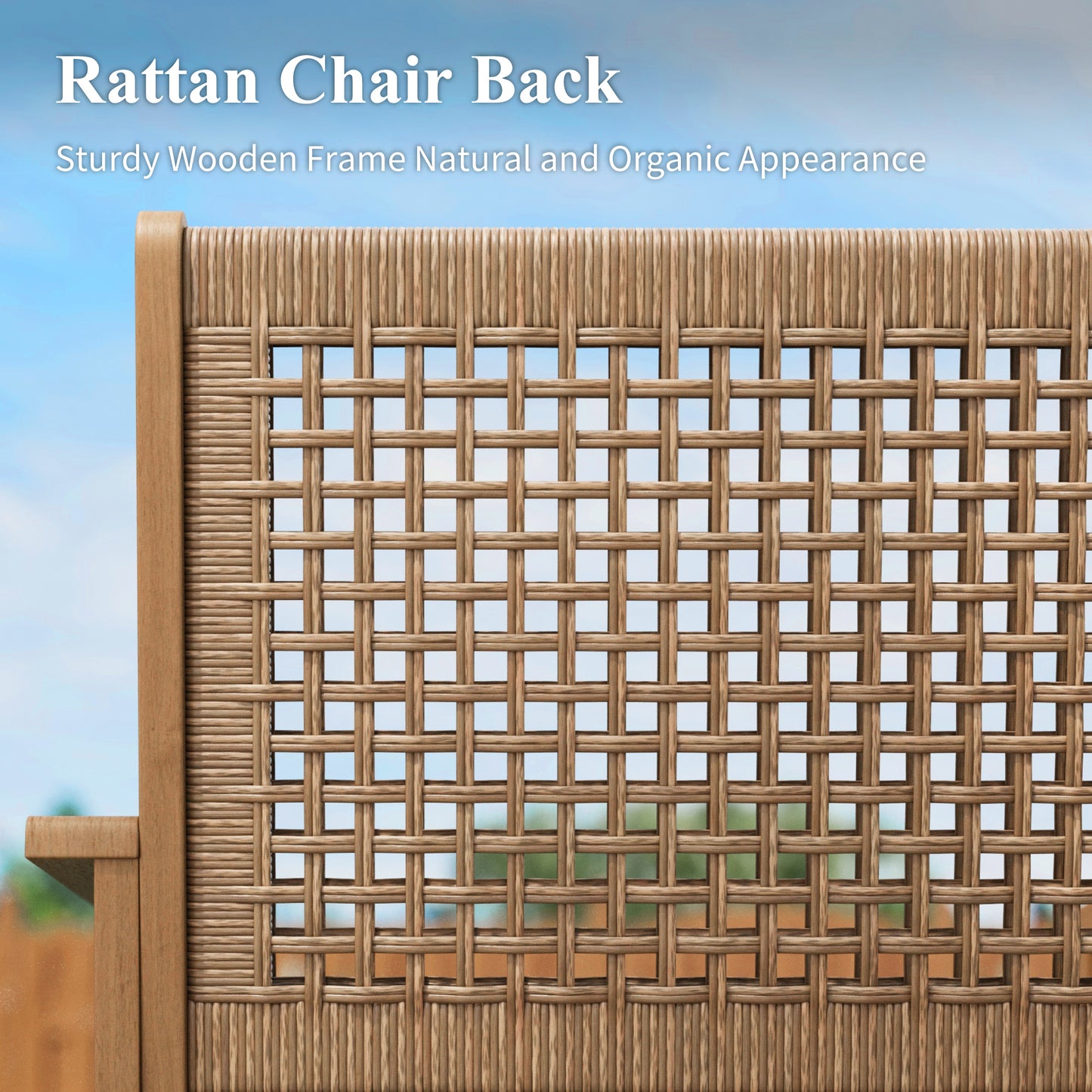 Captiva Designs 9 件套露台户外木质餐桌椅套装，配有 8 把藤椅和 1 张相思木长方形桌子