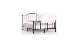 ARCHED IRON BED