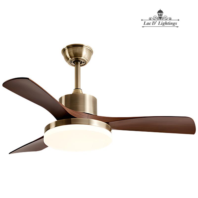Lac D' Lightings LED Ceiling Fan Light, Simple Modern & Low-Noise